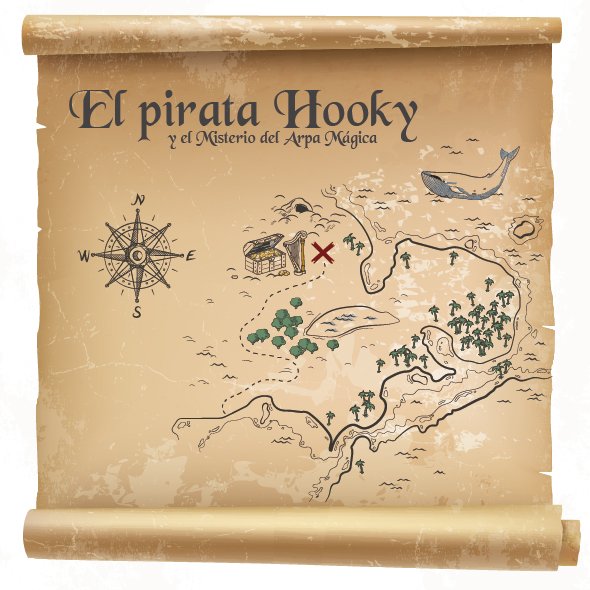 El Pirata Hooky y el Misterio del Arpa Mágica